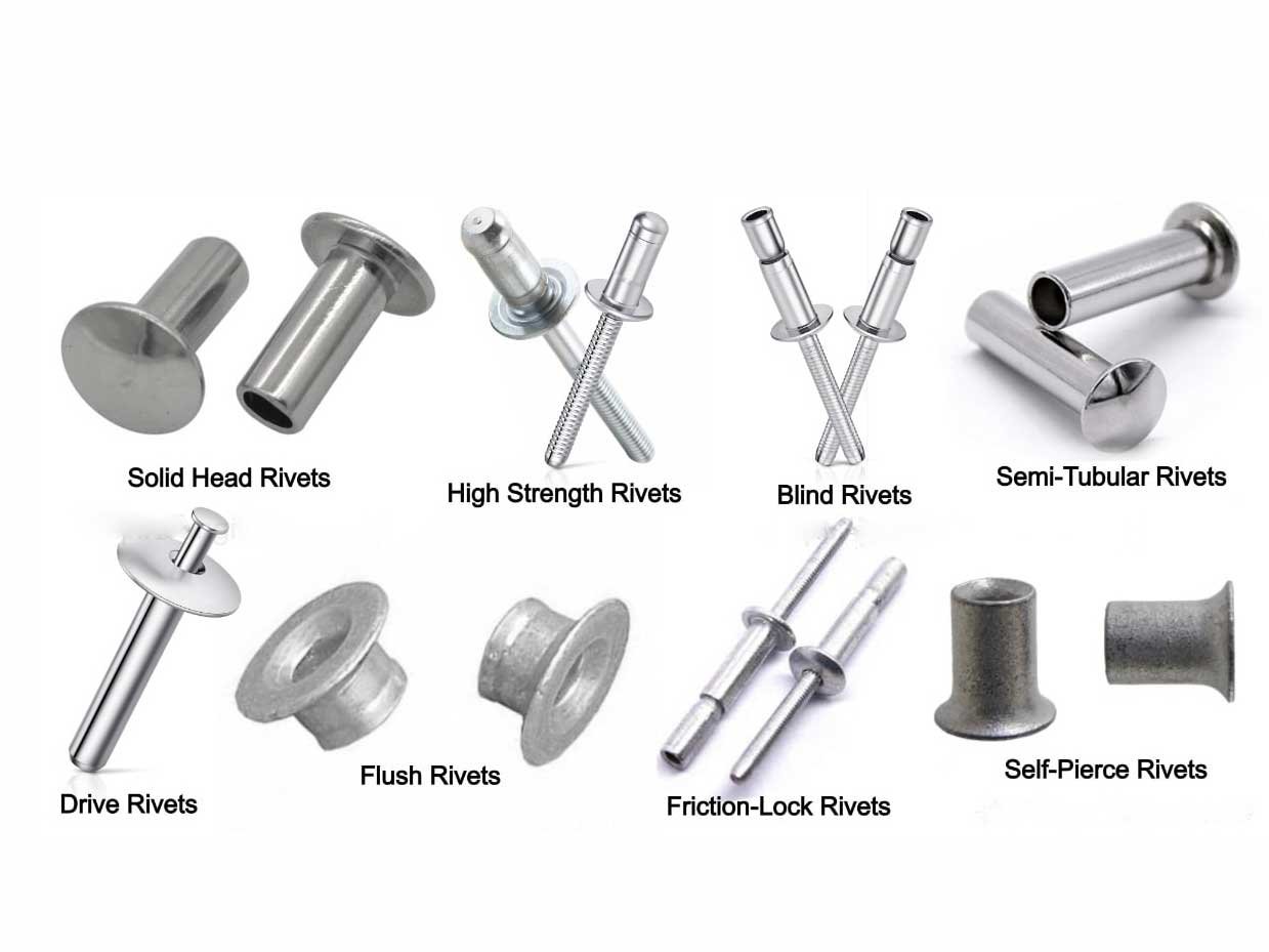 A Comprehensive Guide to Types of Rivets and Applications