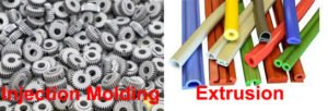 injection molding vs extrusion