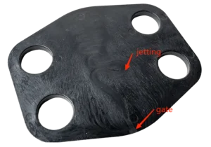 injection molded parts jetting defects