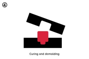 cast molding process step4