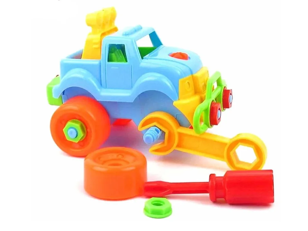 Plastic toy car assembly parts