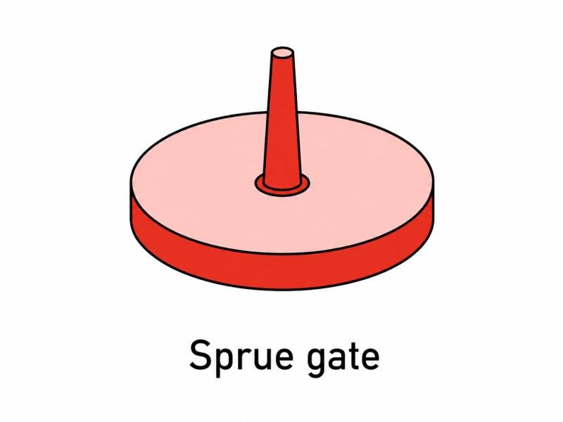 Injection Molding Gate Design: Enhancing Plastic Manufacturing 2 Sprue gate