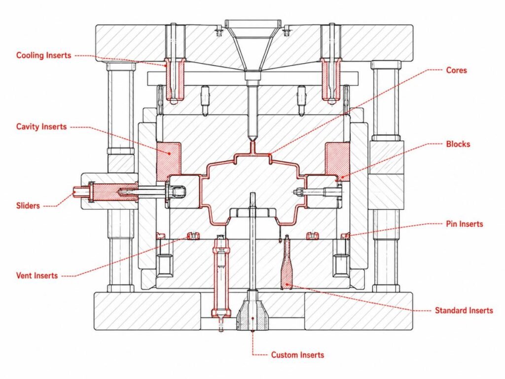Mold Insers Injection Mold Inserts for Plastic