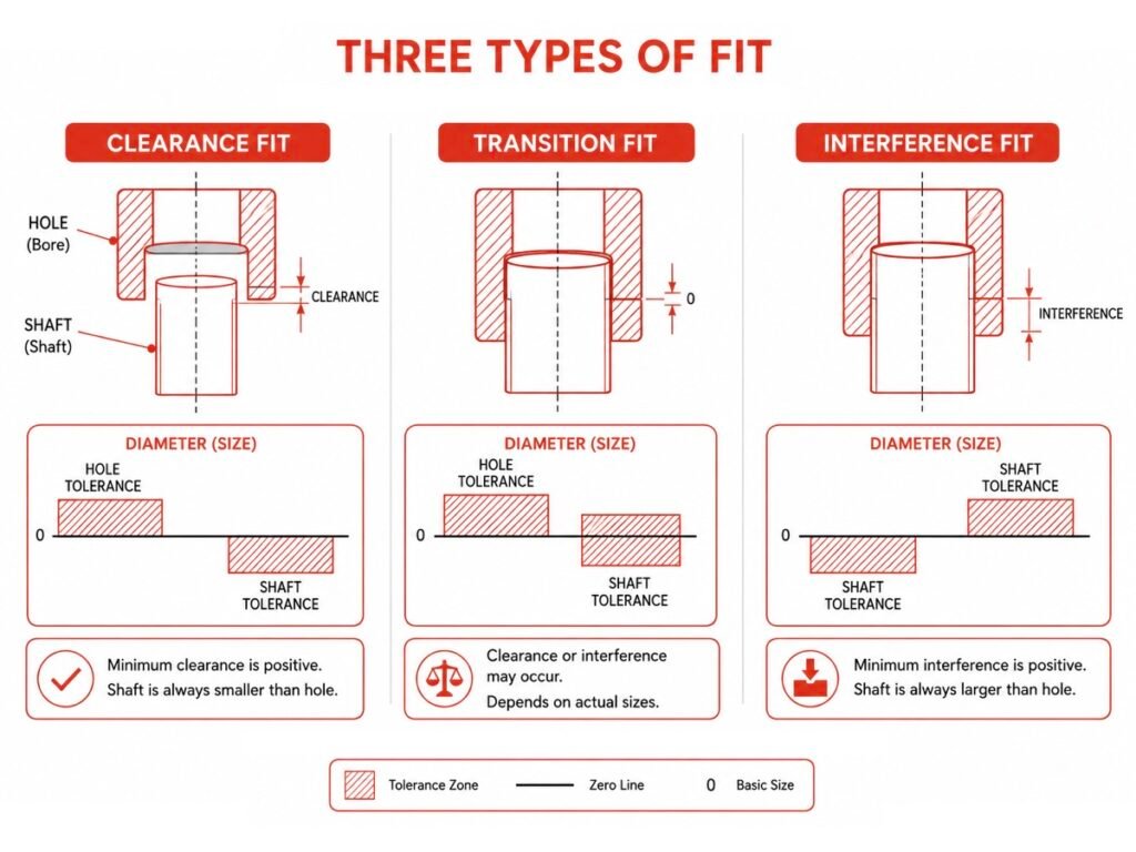 types of fits