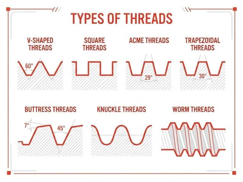 types of threads