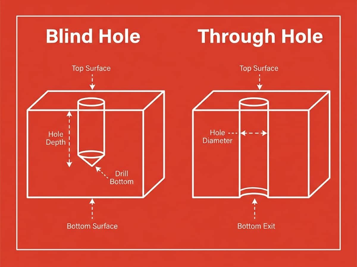 Blind Hole vs Through Hole