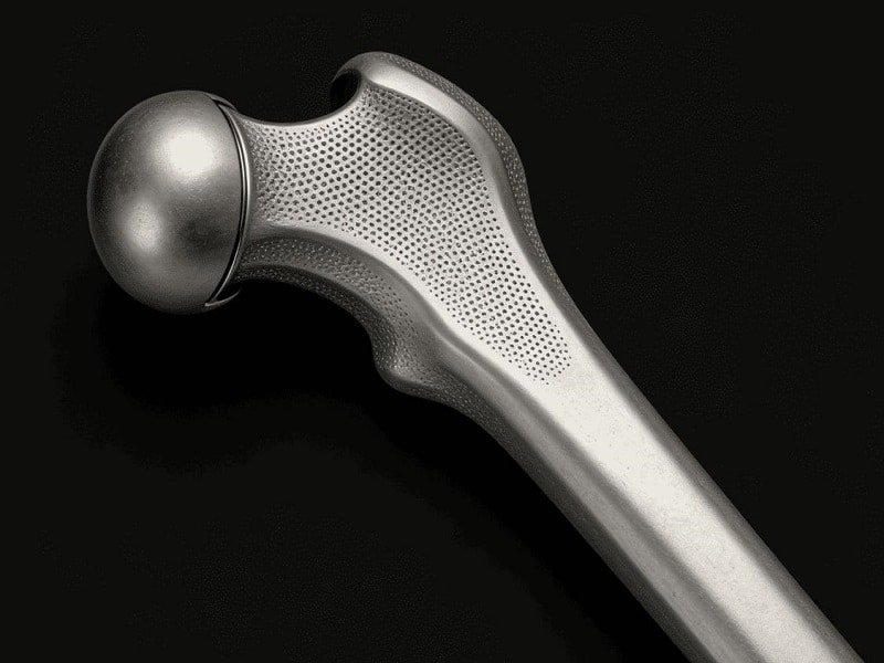 CNC Machining Applications: How Industries Use Precision Manufacturing 3 CNC Machined Titanium Hip Implant