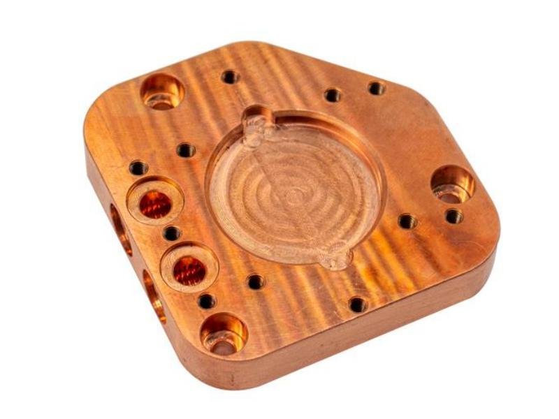 Copper CNC Machining: Grades and Material Selection 4 Clear Protective Coated CNC Copper Part