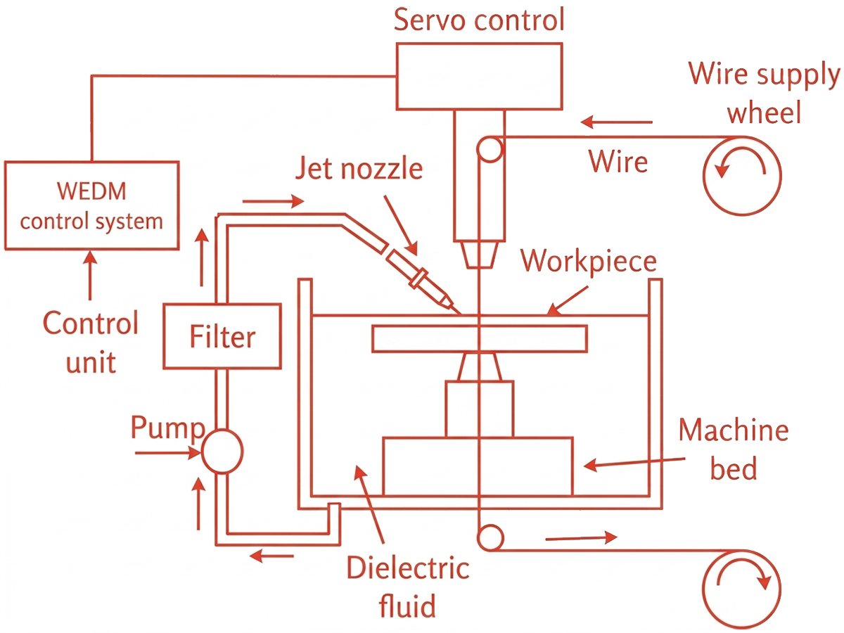 What Is Electrical Discharge Machining? A Practical Guide 2 Electrical Discharge Machining Machine Components