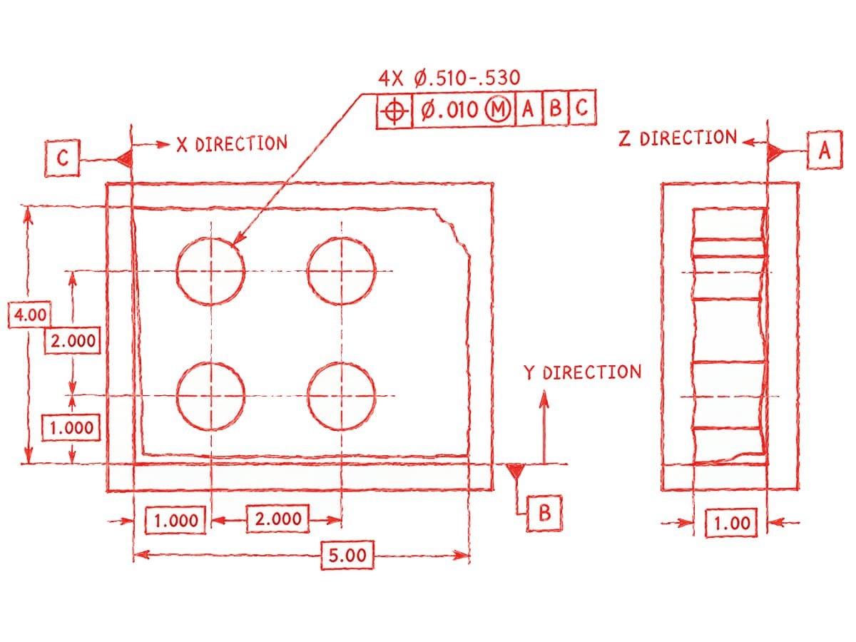 Types of Tolerance in Engineering Drawings, Illustrated 7 Location Tolerance