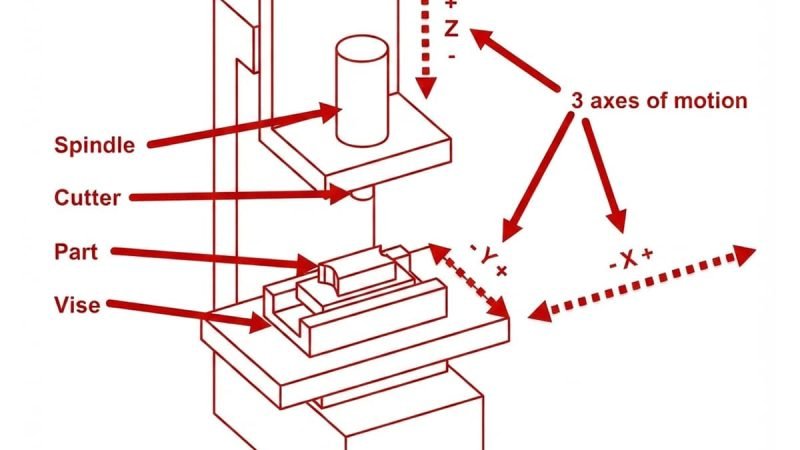 "Axis" on a CNC Machine